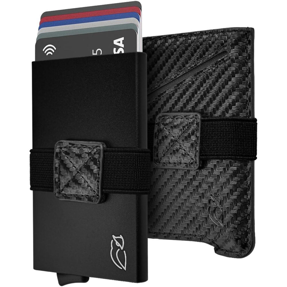 1523 Minimalist Wallet – RFID Blocking Wallet with Removable Leather Case